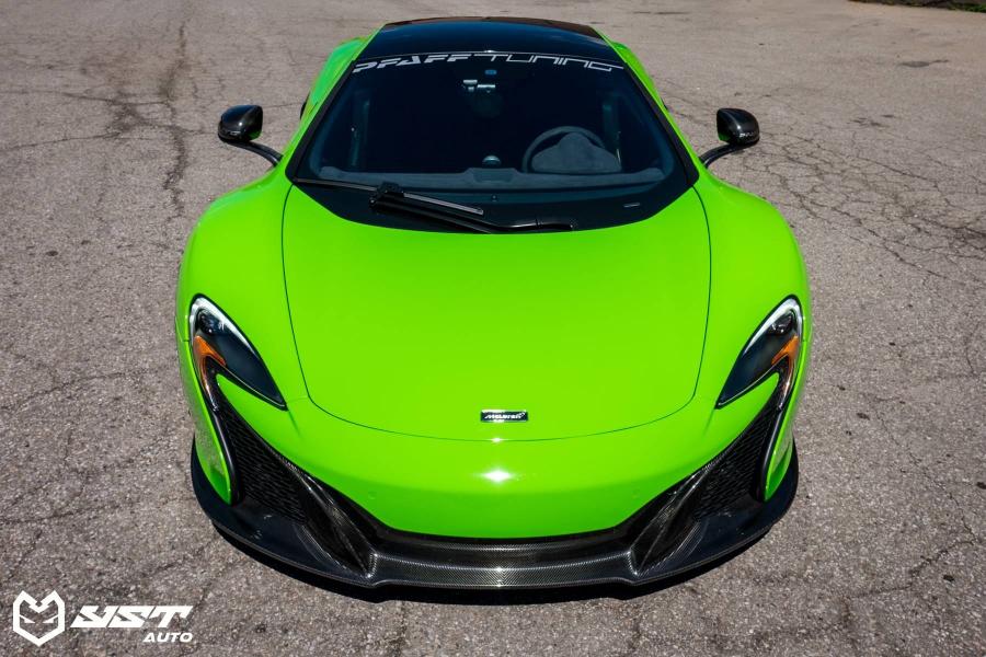  McLaren 650S Grass Green Wrap by YST Auto 2018 года  (фото 6 из 9)